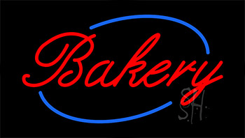 Cursive Red Bakery LED Neon Sign