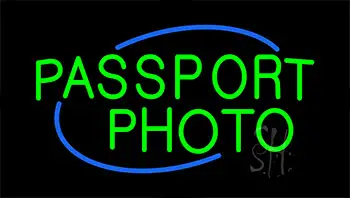 Passport Photo LED Neon Sign