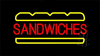 Red Sandwiches Inside Sandwich LED Neon Sign