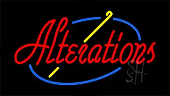 Red Alterations LED Neon Sign