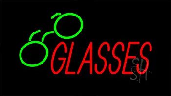 Glasses With Logo LED Neon Sign