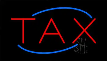 Tax LED Neon Sign