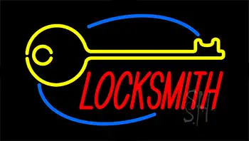 Locksmith Logo LED Neon Sign