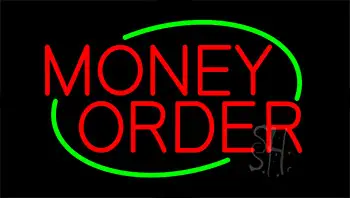 Red Money Order LED Neon Sign