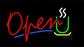 Open Coffee Logo LED Neon Sign