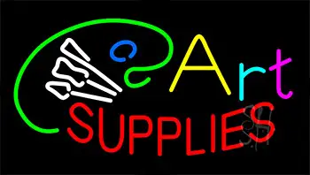 Art Supplies With Logo LED Neon Sign