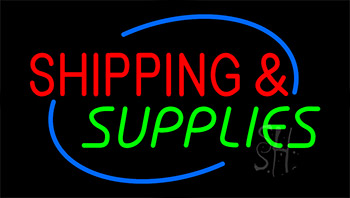 Shipping And Supplies LED Neon Sign