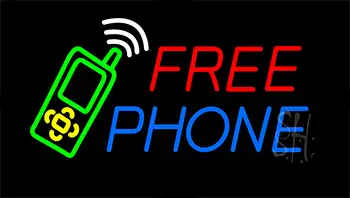 Free Phone With Logo LED Neon Sign