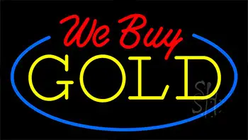 We Buy Gold LED Neon Sign