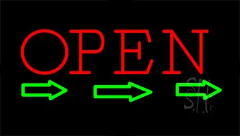 Open Arrows LED Neon Sign