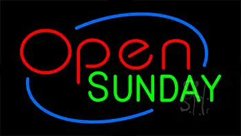 Open Sunday LED Neon Sign