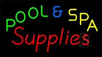 Pool And Spa Supplies LED Neon Sign