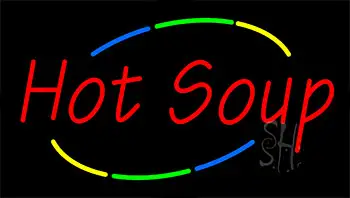 Multi Colored Hot Soup LED Neon Sign