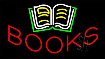 Books With Logo LED Neon Sign