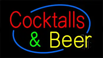 Cocktails And Beer LED Neon Sign