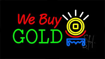 We Buy Gold Logo LED Neon Sign
