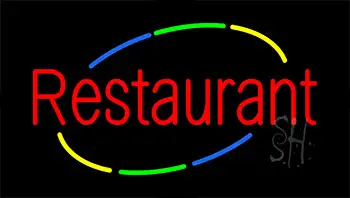 Multi Colored Restaurant LED Neon Sign
