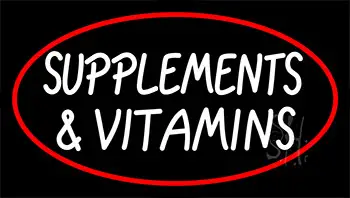 Supplements And Vitamins LED Neon Sign