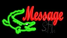 Custom Crocodile Logo LED Neon Sign