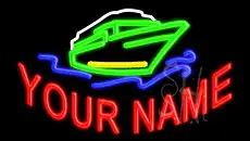 Custom In Red Ship LED Neon Sign