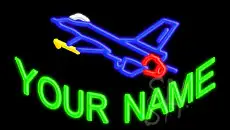 Custom Jet Plane LED Neon Sign