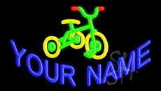 Custom Kid Bicycle LED Neon Sign