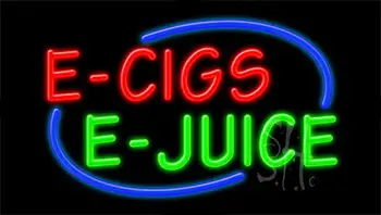 E Cigs E Juice LED Neon Sign