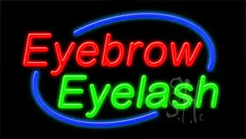 Eyebrow Eyelash LED Neon Sign