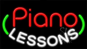 Piano Lessons LED Neon Sign