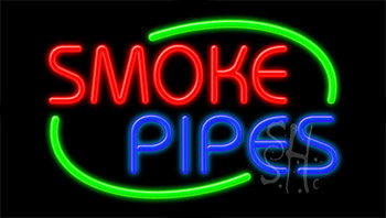 Smoke Pipes LED Neon Sign