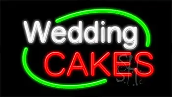 Wedding Cakes LED Neon Sign