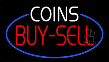 Coins Buy Sell LED Neon Sign