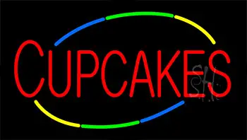 Red Cupcakes LED Neon Sign