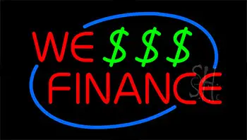 We Finance LED Neon Sign