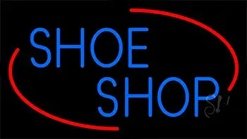 Blue Shoe Shop LED Neon Sign