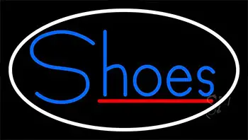 Blue Shoes Red Line LED Neon Sign