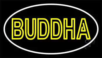 Lord Buddha With Border LED Neon Sign