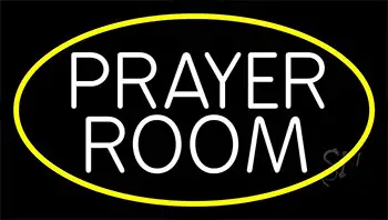 White Prayer Room LED Neon Sign