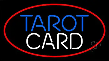 Red Tarot Card LED Neon Sign