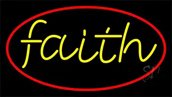 Yellow Faith LED Neon Sign