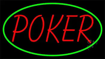 Red Poker LED Neon Sign