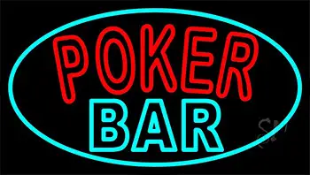 Red Poker Bar LED Neon Sign