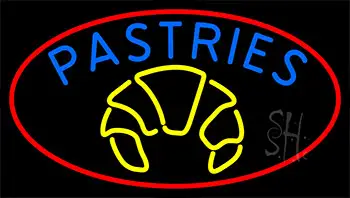 Blue Pastries Logo LED Neon Sign