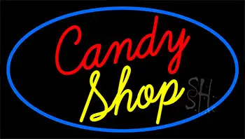 Cursive Candy Shop LED Neon Sign