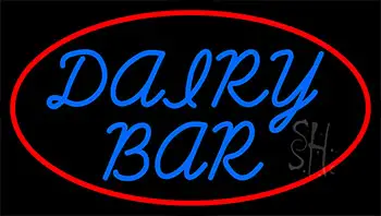 Dairy Bar With Logo LED Neon Sign