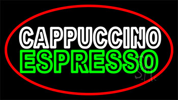 Double Stroke Cappuccino Espresso LED Neon Sign