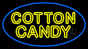 Double Stroke Cotton Candy With Logo LED Neon Sign