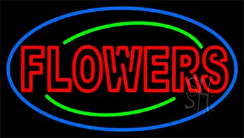 Double Stroke Flowers LED Neon Sign