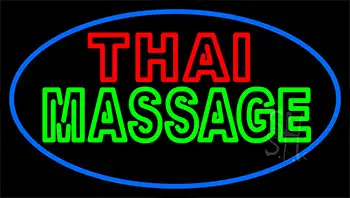Double Stroke Thai Massage LED Neon Sign