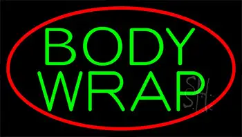 Green Body Wraps LED Neon Sign